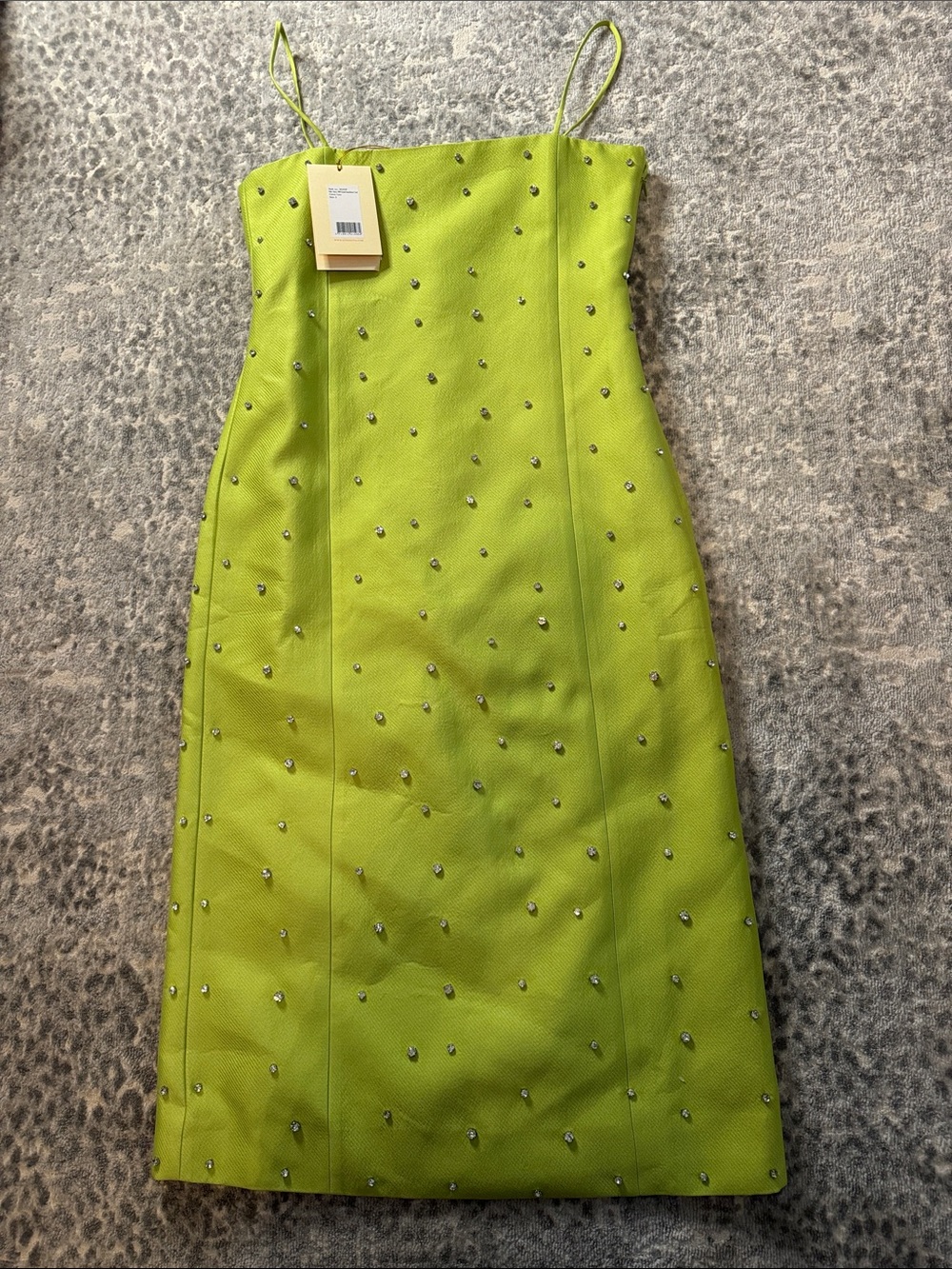 Stine Goya Lime Green Embellished Dress
